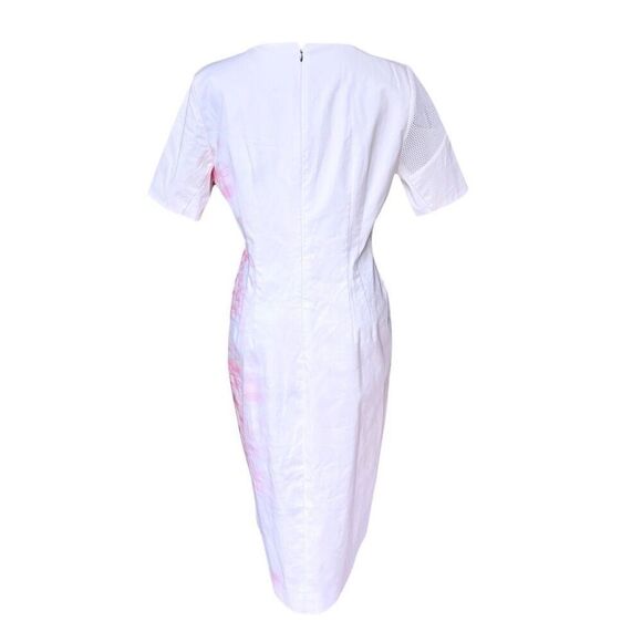 ELIE TAHARI EUC Cap sleeve Emory sheath dress in Sweet Melon Size 12 - Picture 4 of 8